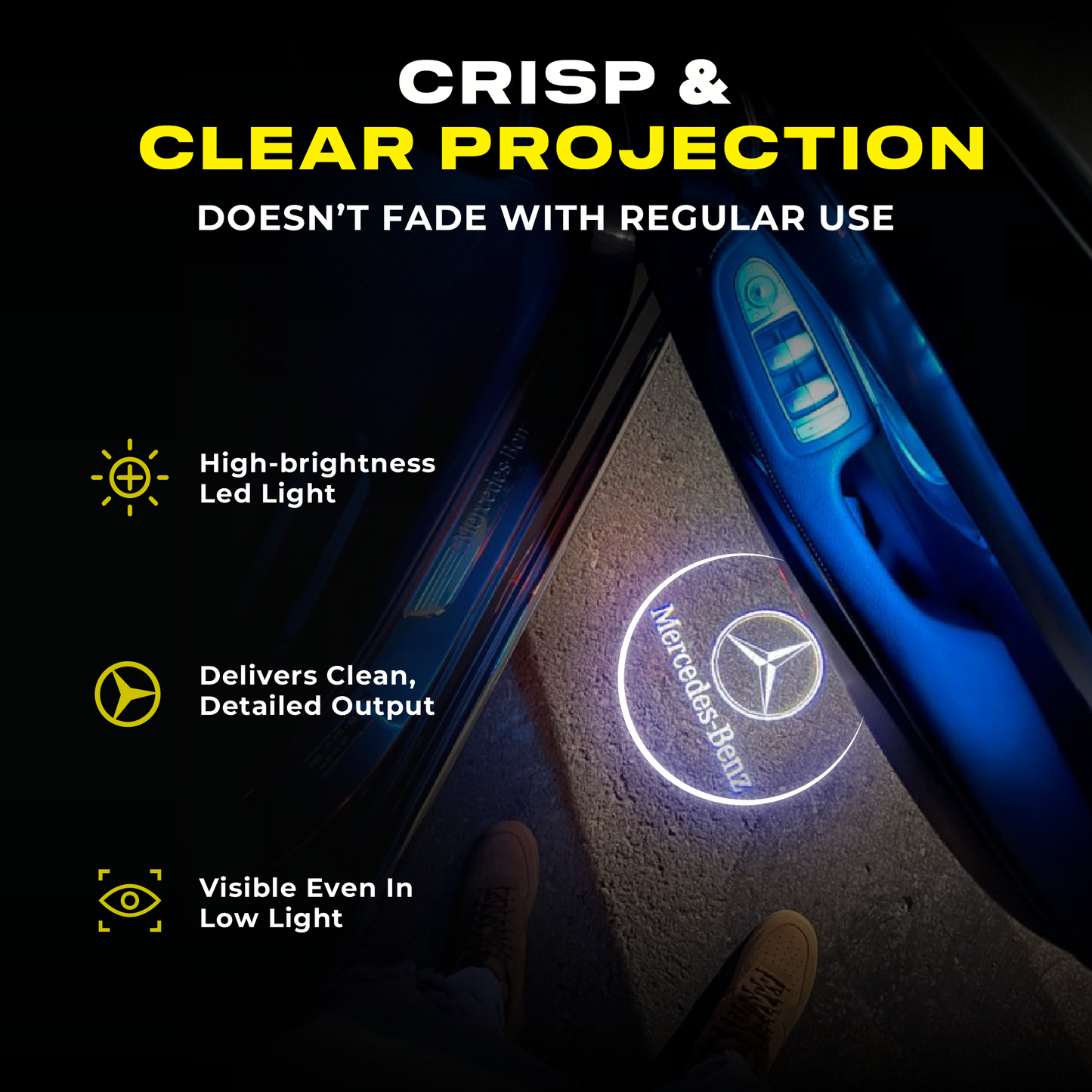 Lampy do drzwi - Bezprzewodowy projektor do drzwi