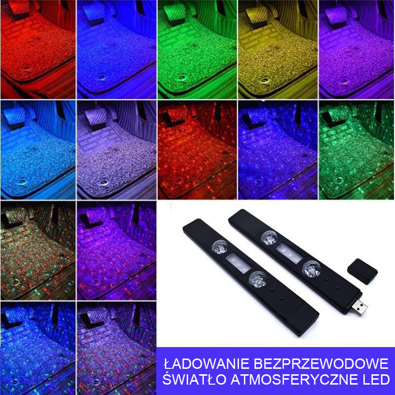 Bezprzewodowe ładowanie Światło otoczenia LED