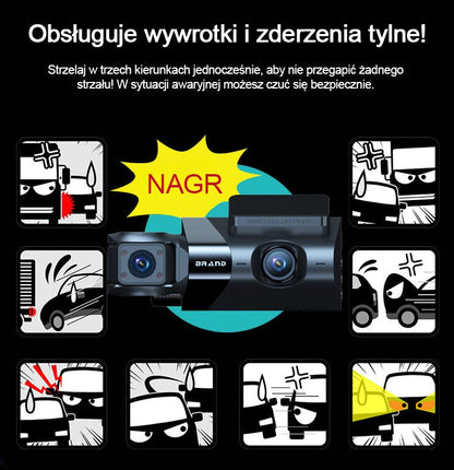 HFH-3-rekordowy rejestrator jazdy w wysokiej rozdzielczości Wi-Fi