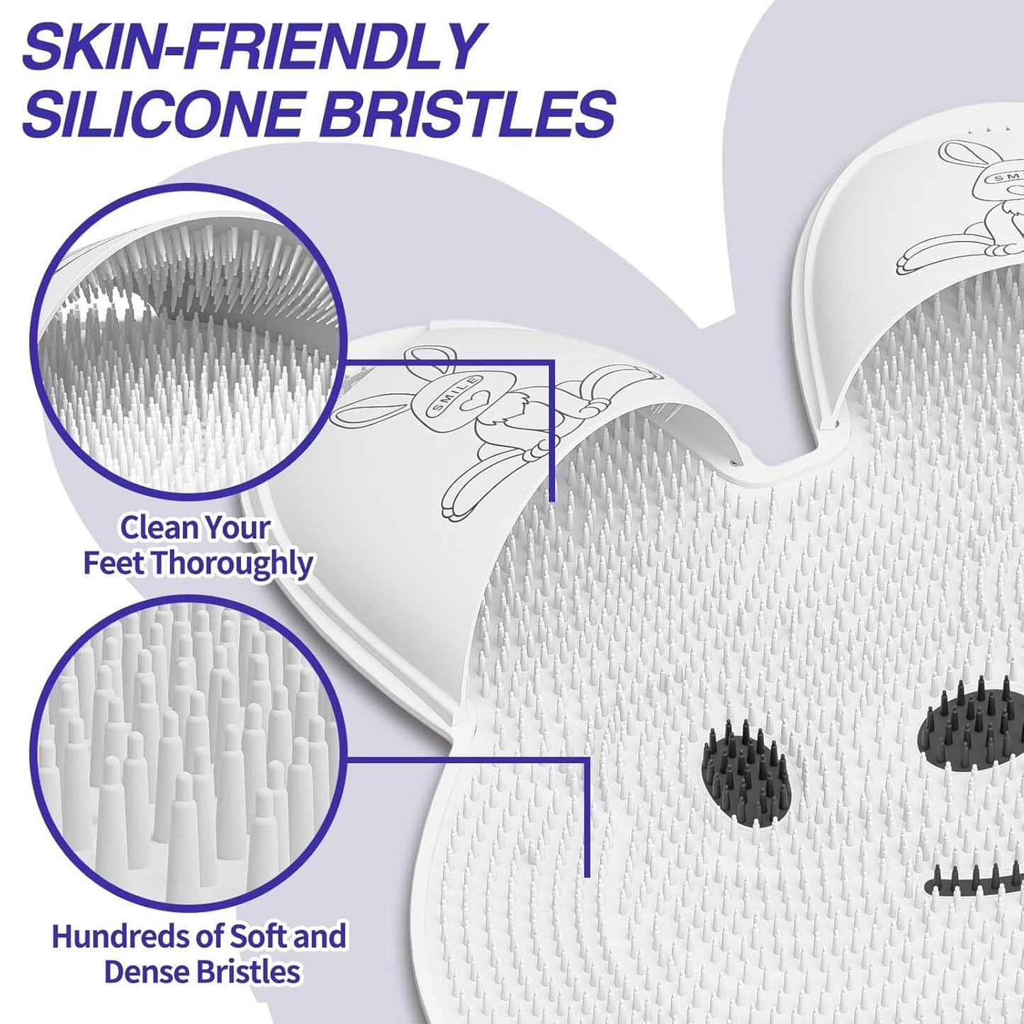 Bardzo duża mata do czyszczenia stóp prysznicowych