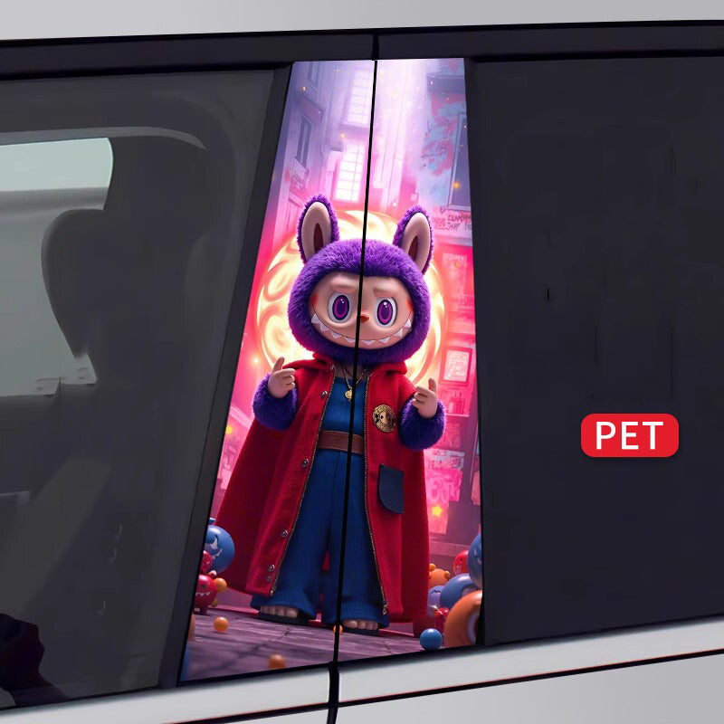 🔥Gorąca wyprzedaż🔥Labubu Car BC Column Modified HD Protective Film (2 sztuki)