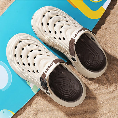 🔥Nowe letnie sandały damskie/męskie z grubą podeszwą i antypoślizgową podeszwą