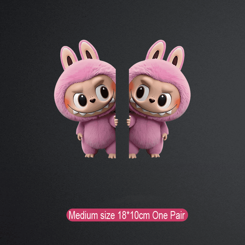 Kreatywna naklejka na samochód Labubu