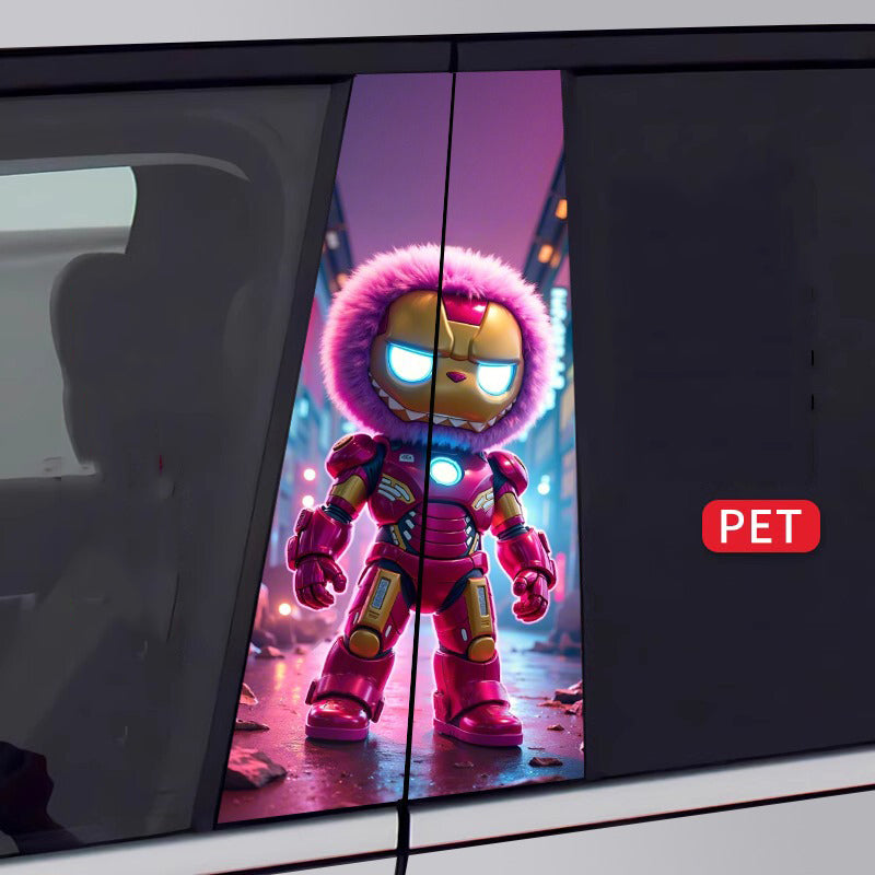 🔥Gorąca wyprzedaż🔥Labubu Car BC Column Modified HD Protective Film (2 sztuki)