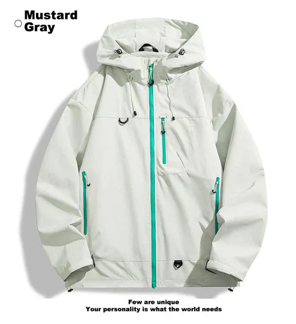 🔥Gorąca zniżka 49% 💦Unisexowa wodoodporna kurtka sportowa na świeżym powietrzu z kapturem