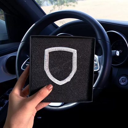 Kreatywne naklejki na kierownicę z diamentami