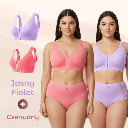 Biustonosz damski bez fiszbin z zapięciem z przodu【✨ 1 + 1 gratis】