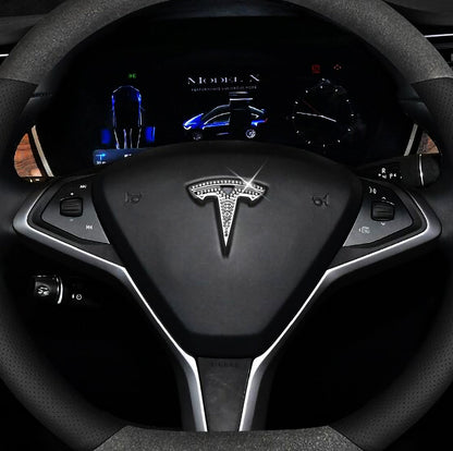 Kreatywne naklejki na kierownicę z diamentami