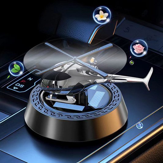 Odświeżacz powietrza JetAroma – wirujący samolot zapachowy zasilany energią słoneczną