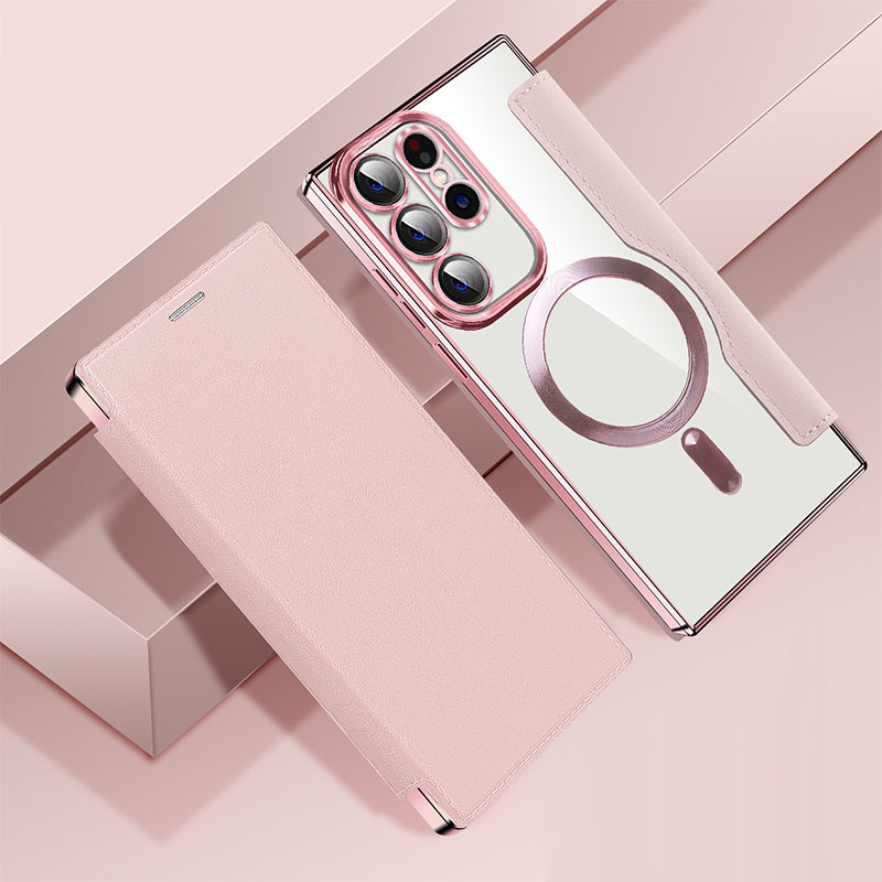 2025 Nowe skórzane etui z klapką na telefon komórkowy Samsung