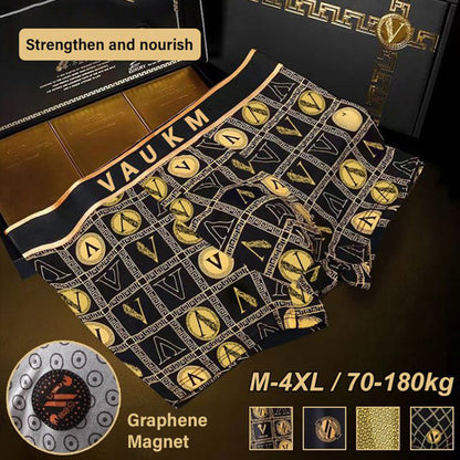 Luksusowe magnetyczne slipy męskie Bokserki męskie Wygodne slipy Plus Size Antybakteryjne