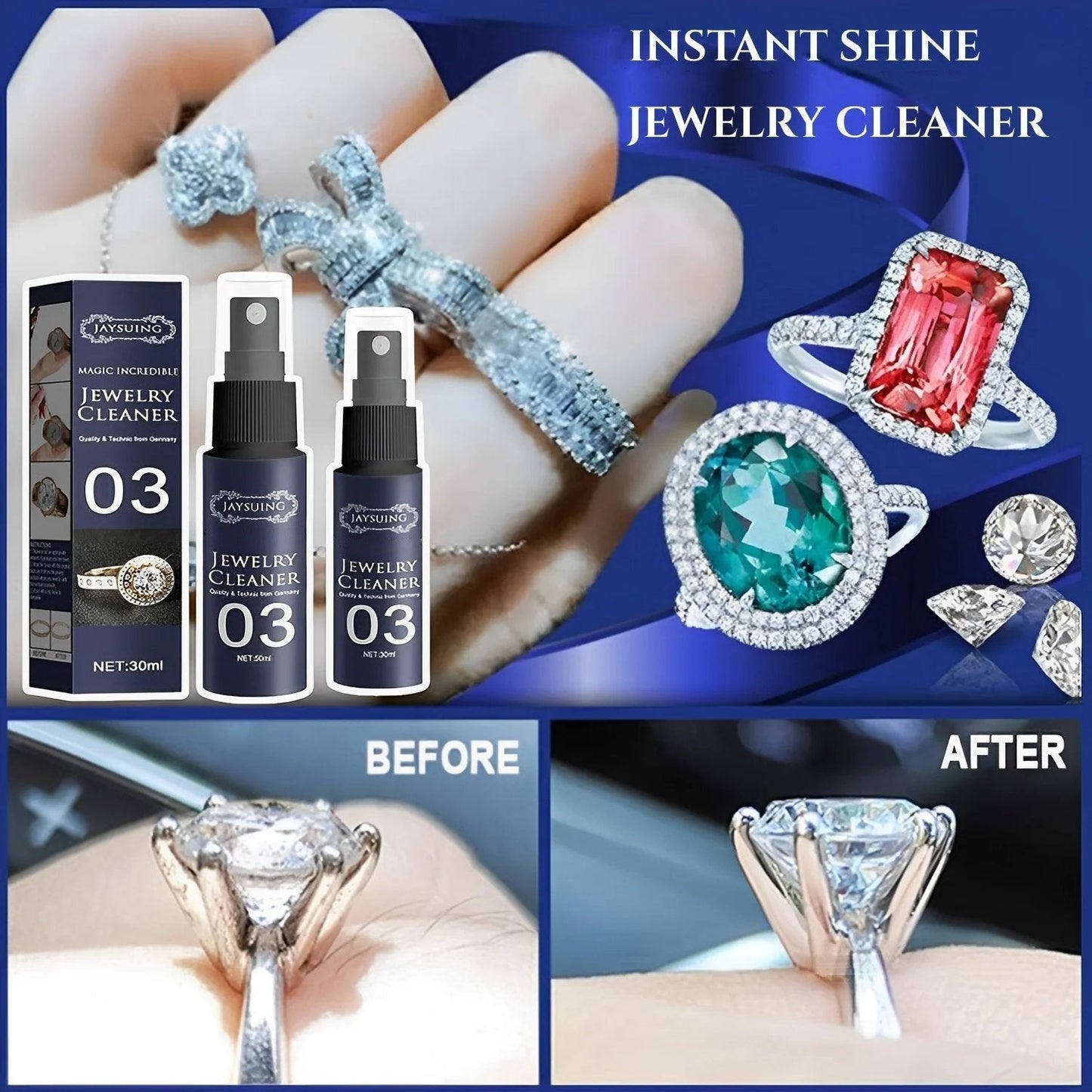Kup 1 i otrzymaj 1 gratis💍 Spray do czyszczenia biżuterii 💎 Odnawiacz połysku