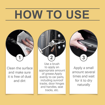 🛠️ smary samochodowe specjalna konserwacja zawiasów drzwi w celu wyeliminowania grzechotania, zacinania się odżywki