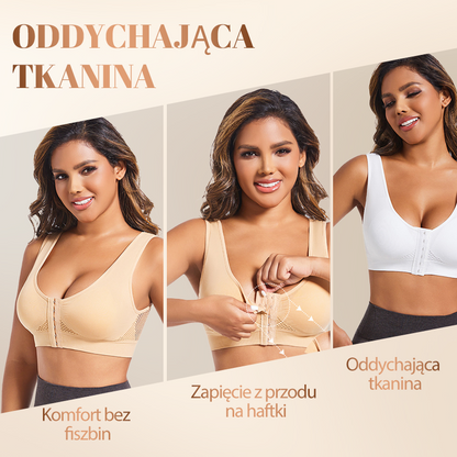 Biustonosz damski bez fiszbin z zapięciem z przodu【✨ 1 + 1 gratis】