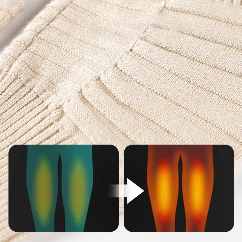 🔥Jesienno-Zimowe Ocieplane Nakolanniki z Wełny i Kaszmiru – Idealne na Zimne Kolana i Stawy, Grube i Miękkie dla Kobiet i Mężczyzn❄️