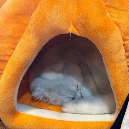 🐱Przytulne, półzamknięte legowisko dla zwierząt