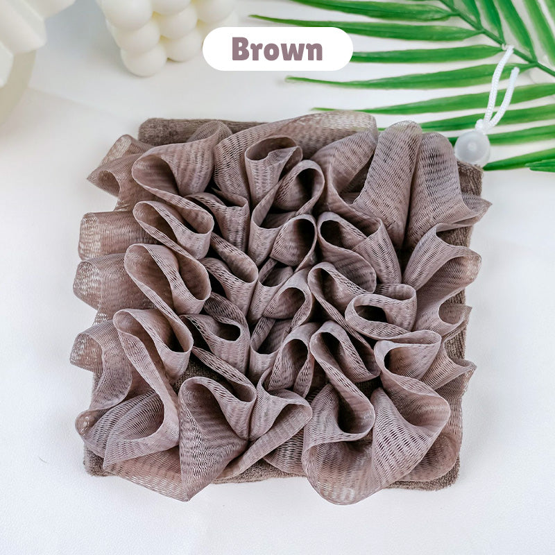 Miękka gąbka do kąpieli Loofah 2 w 1