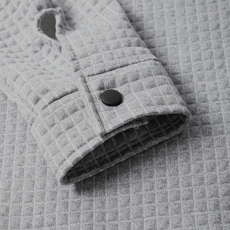 Męska kurtka bawełniana w jednolitym kolorze - Obowiązuje przez kolejne trzy sezony