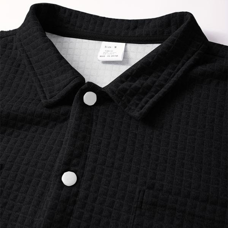 Męska kurtka bawełniana w jednolitym kolorze - Obowiązuje przez kolejne trzy sezony