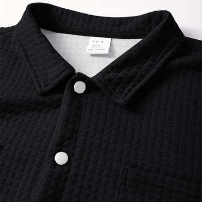 Męska kurtka bawełniana w jednolitym kolorze - Obowiązuje przez kolejne trzy sezony